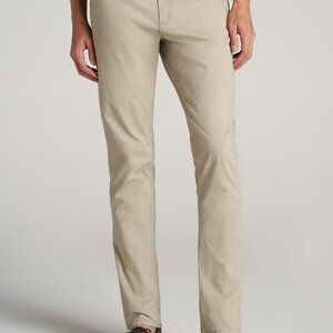 American Tall Carman TAPERED Chinos for Tall Men in Desert Khaki Size 2828 / 36